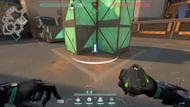 The Poison Cloud can effectively hide the spike. (Screenshot by Sportskeeda)